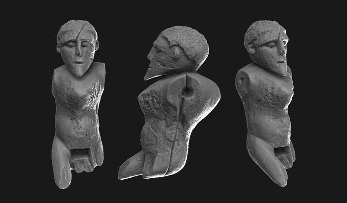 3D reproduction for printing | Prehistoric hunchback figurine replica | Musée de l'Homme