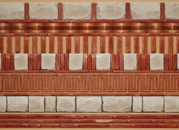 Personal Work | fully handpainted PBR tileable material